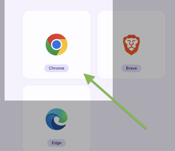 The Phantom download page with the Chrome option highlighted